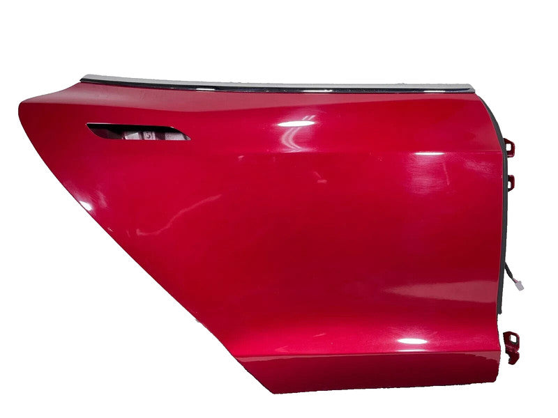 ⭕ 2016-2020 Tesla Model S MS Rear Passenger Side Door Shell Panel Right Red OEM
