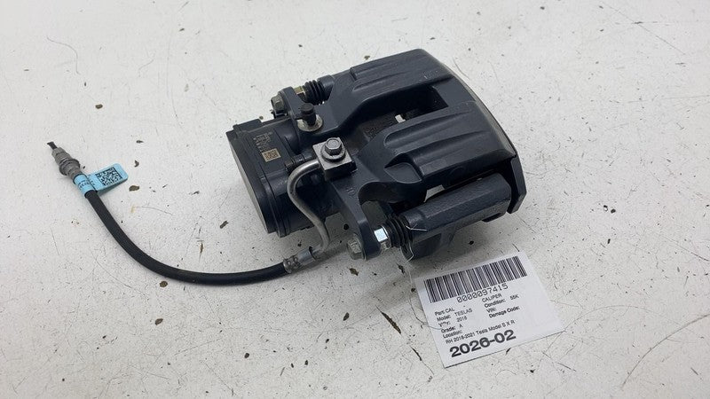 ⭕ 18-21 Model S X Rear Passenger Caliper w/ Brake Hose Line Right 1078
