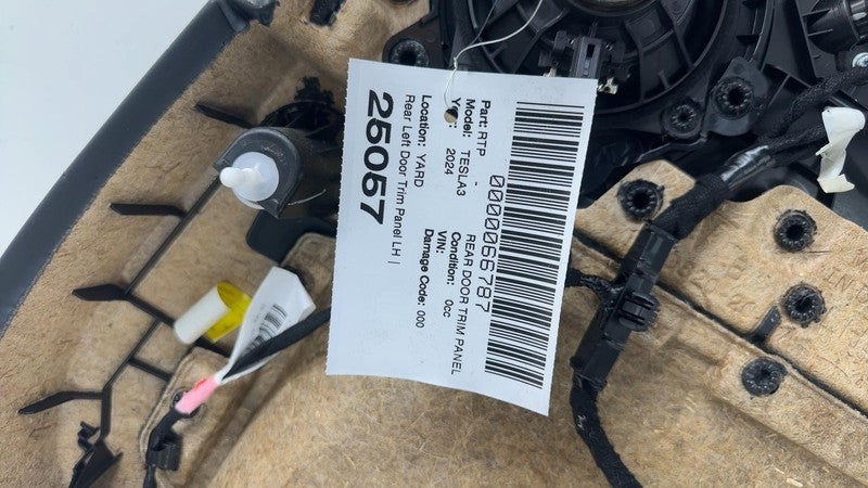 ⭕ 2024 2025 Tesla Model 3 Rear Driver Side Highland Door Panel Trim Card Left LH