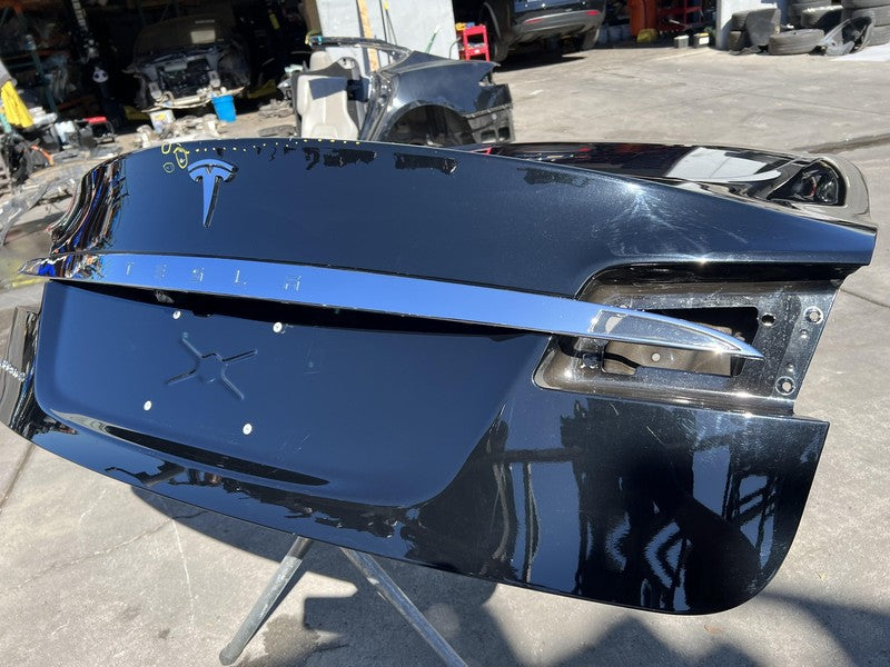 100263300E ⭕ 12-15 Model S Tailgate Hatch Panel & Liftgate Glass Black - PBSB 1002633-00-E