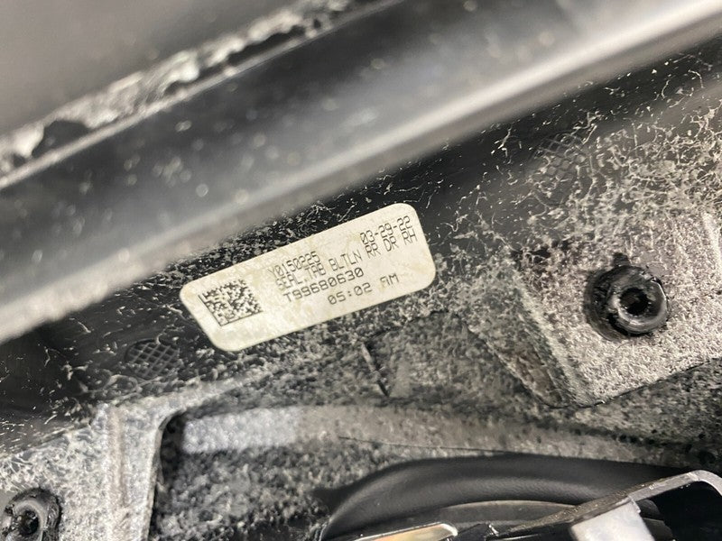 1633942 01 F ⭕21-23 Tesla Model S Rear Passenger Side Panel Door Trim Card Right 1633942-01-F