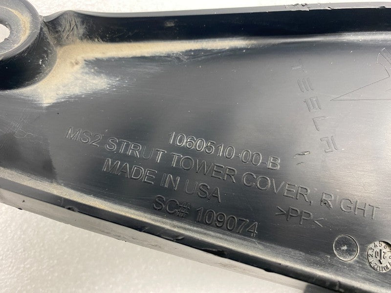 106051000B ⭕ 16-20 Tesla Model S Front Right Underhood Shock Tower Cover Trim 1060510-00-B