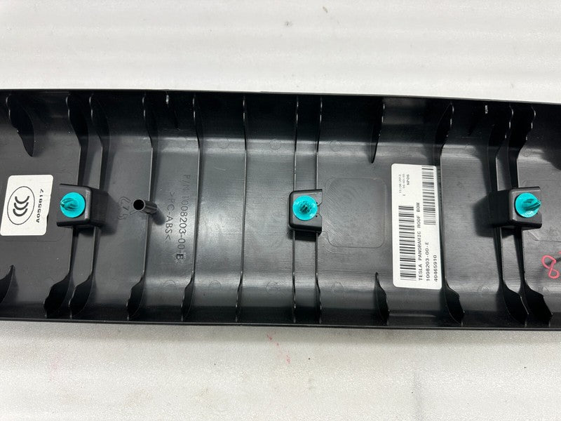 100820300E 2012-2020 Tesla Model S MS Sunroof Headliner Panoramic Roof Bow Trim Cover Black