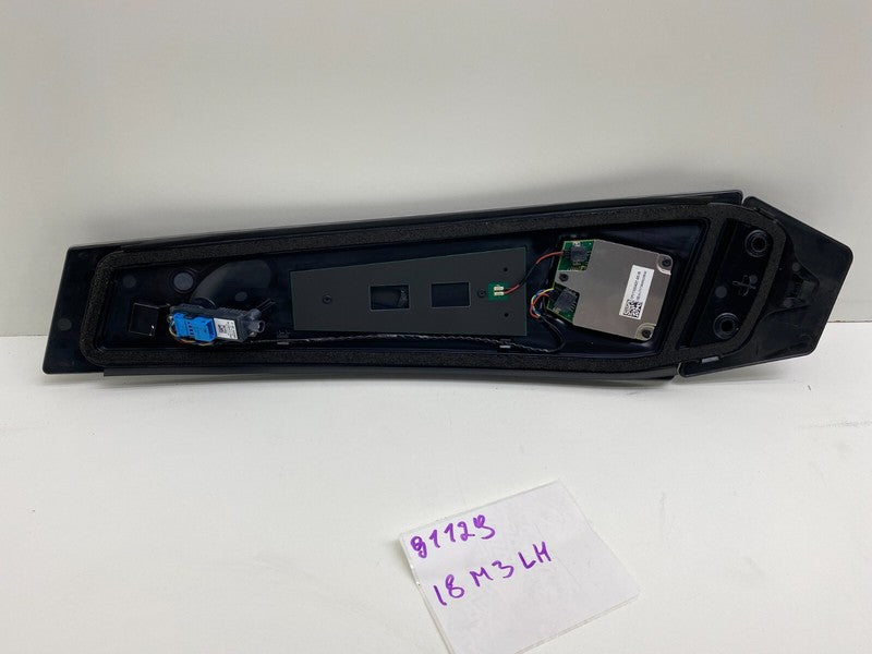 110043700B ⭕ 2017-2023 Tesla Model 3  B-Pillar Applique Glass with Camera Left 1100437-00-B