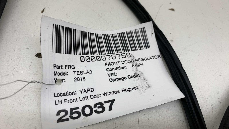⭕ 2017-2023 Tesla Model 3 Front Left Door Window Regulator & Motor 109