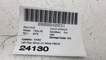 ⭕ 2012-2015 Tesla Model S Front Left Exterior Rear View Door Mirror White - PBCW