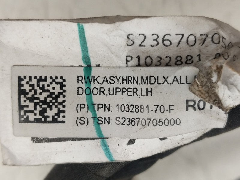 1032881 70 F ⭕16-20 Model X Rear Driver Side Door Wiring Harness Cable Wire Left 1032881-70-F