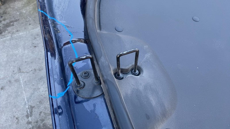 2012-2015 Tesla Model S Front Bonnet Hood Shell Panel w/ Insulation Liner - Blue