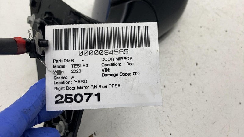 ⭕ 2021-2025 Tesla Model 3 Front Right Exterior Rear View Door Mirror B