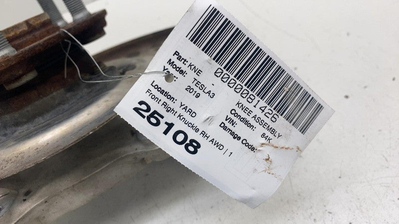 ⭕ 17-23 Tesla Model 3 Front Right Spindle Knuckle + Hub & Shield RH 10