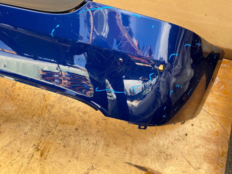 109747500A ⭕ 21-23 Tesla Model X Rear Bumper Cover Black w/ Park Sensor Holes 1097475-00-A