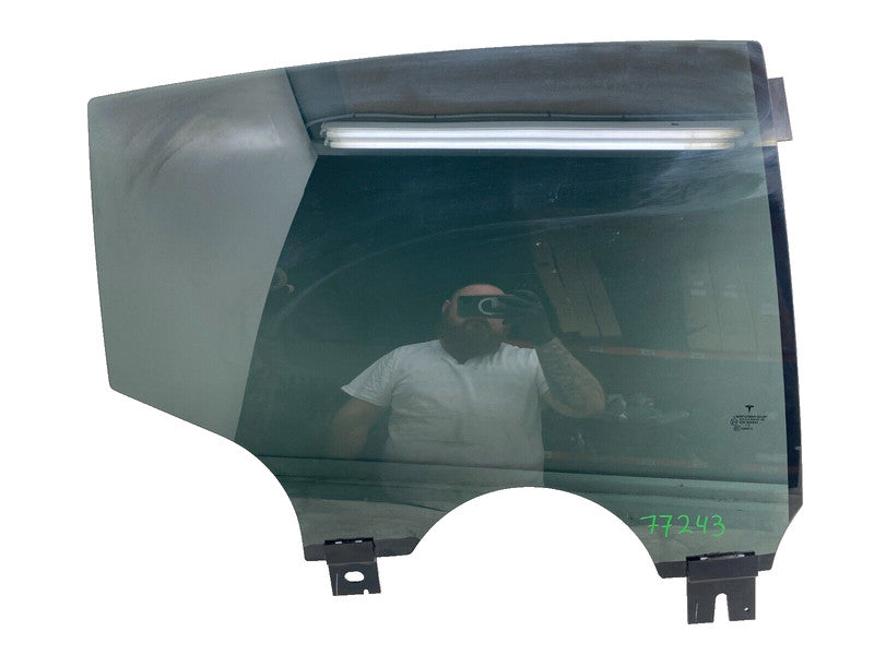 E9 43R-004553 ⭕ 2016-2020 Tesla Model X Rear Passenger Side Door Window Glass Right Assembly