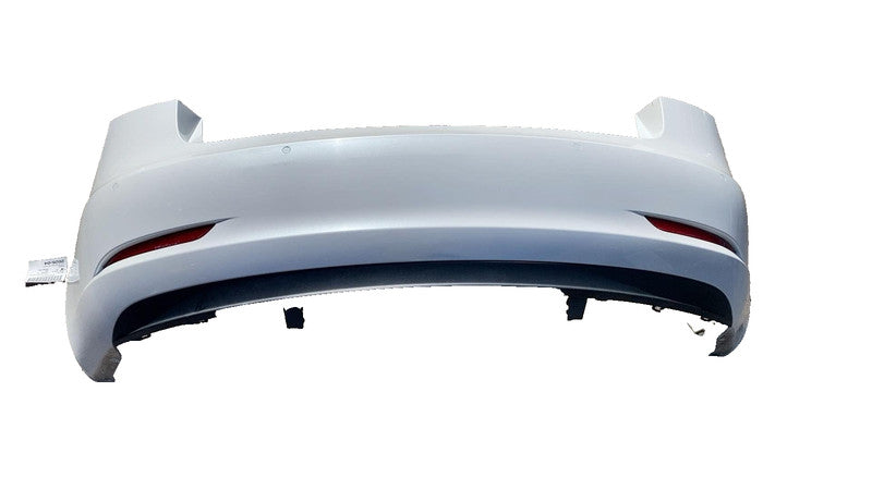 ⭕ 2017-2022 Tesla Model 3 M3 Rear Bumper Fascia Cover w/ Sensor Holes White PPSW