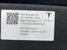 ⭕ 20-24 Model Y Front Trunk Luggage Compartment Floor Load Carpet 1492951-00-C