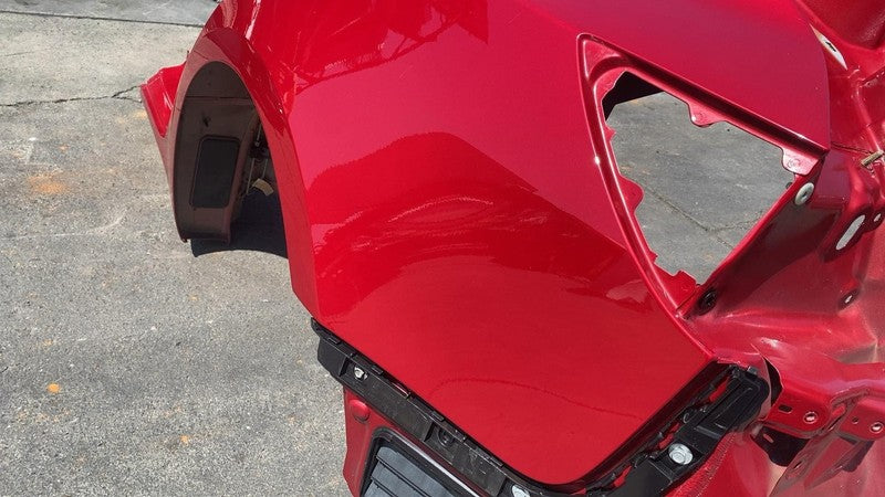 ⭕ 2017-2020 Tesla Model 3 Rear Left Quarter Panel Structural Frame Cut Red PPMR