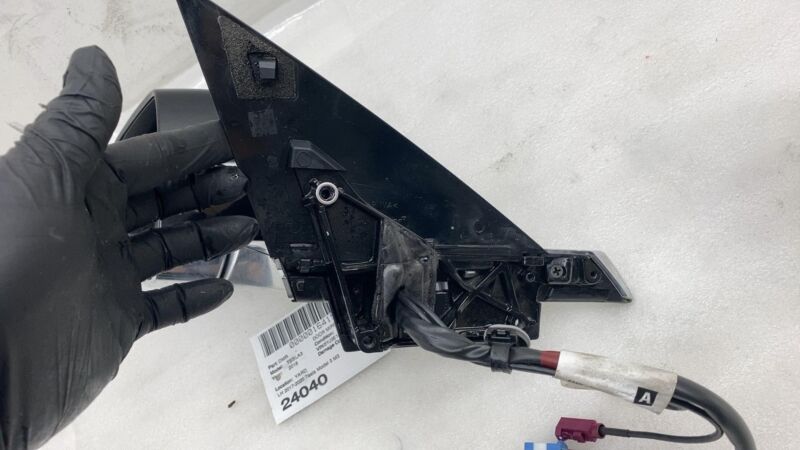 ⭕ 2017-2020 Tesla Model 3 Driver Exterior Rear View Door Mirror Left Black PBSB