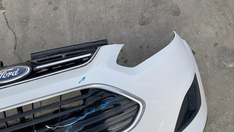 2017 Ford C-Max Front Bumper Cover Shell Panel w/ Grille & Emblem Whit