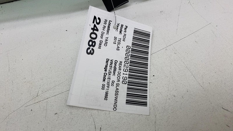 ⭕ 2012-2015 Tesla Model S Rear Passenger Side Door Window Glass Right 