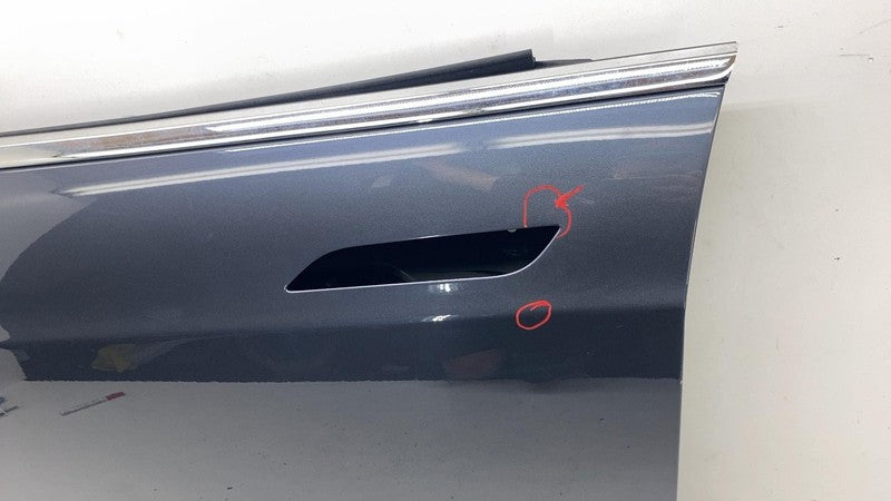 ⭕16-20 Model S MS Front Driver Side Door Panel Shell Left Gray PMNG 60