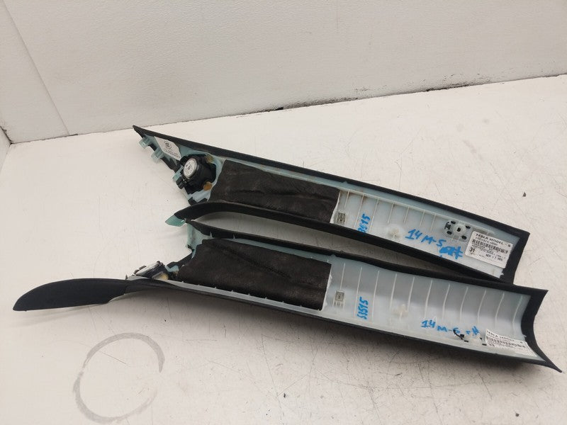 ⭕ 12-15 Tesla Model S Upper Left & Right A-Pillar Trim 1007440-02-F/10