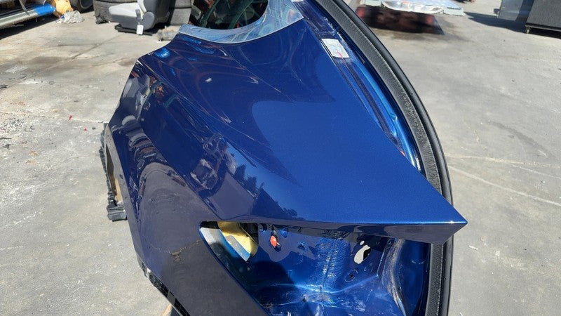 ⭕ 16-20 Tesla Model X Rear Quarter Fender Frame Panel Cut Out Left Blue - PPSB