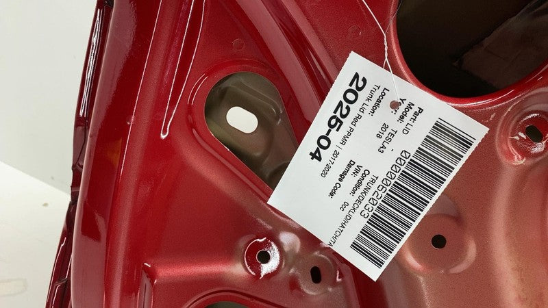 ⭕ 2017-2020 Tesla Model 3 M3 Rear Trunk Decklid Shell Panel Assembly Red PPMR