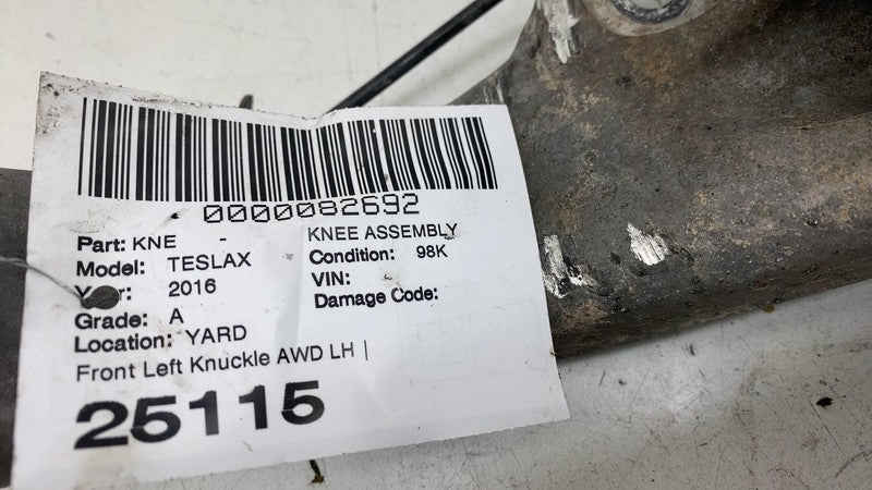⭕16-20 Model X Front Right Knuckle w/ ABS Sensor & Rotor Shield AWD 10