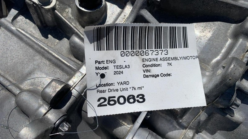 ⭕ 24-25 Model 3 Rear Drive Unit Engine Electric Motor Low Current 1120