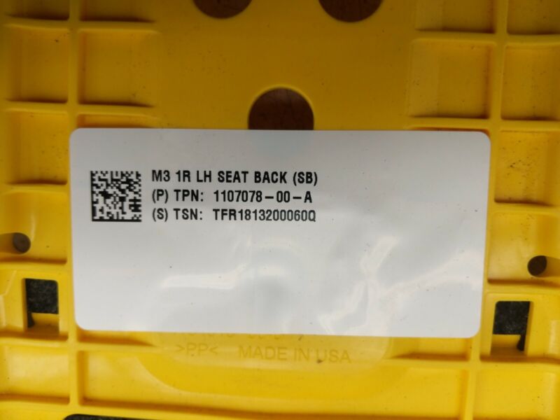 1118494 00 B ⭕ 2017-2023 Tesla Model 3 Front Seat Adjuster Lumbar Support Right 1107078-00-A