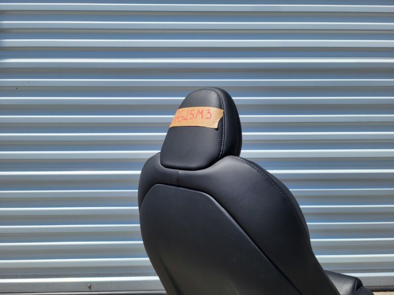 ⭕ 17-22 Tesla Model 3 Y Front Passenger Side 1st Row Seat Leather Black Right RH