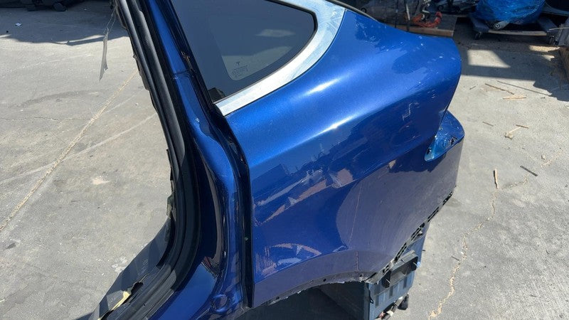 ⭕ 16-20 Tesla Model X Rear Quarter Fender Frame Panel Cut Out Left Blue - PPSB