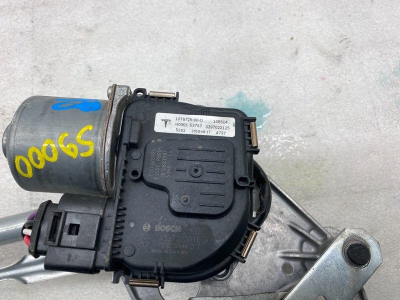 1076725 00 D ⭕ 17-23 Tesla Model 3 Front Windshield Wiper Motor Linkage Module 1076725-00-D