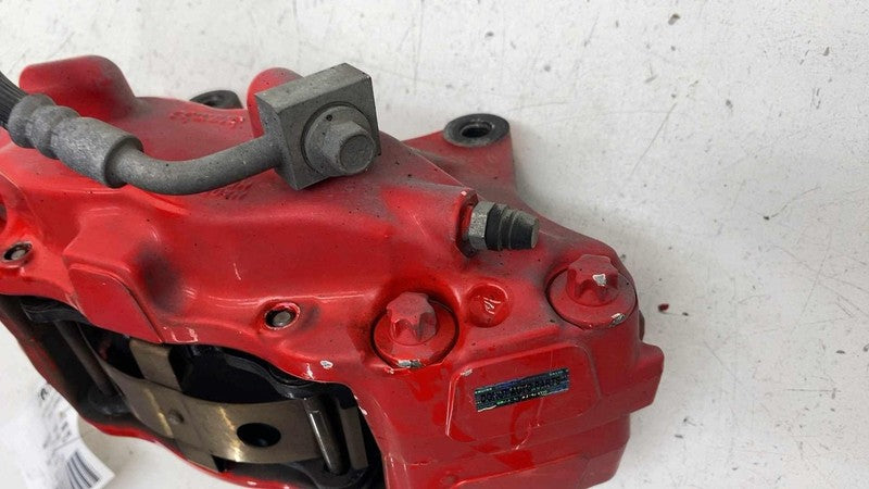 ⭕ 12-20 Tesla Model S Front Passenger Side Caliper Red w/ Brake Hose L