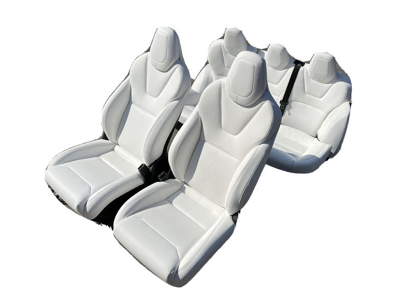 ⭕ 18-20 Tesla Model S Left & Right Front Bucket Seat + Rear 2nd Row Se