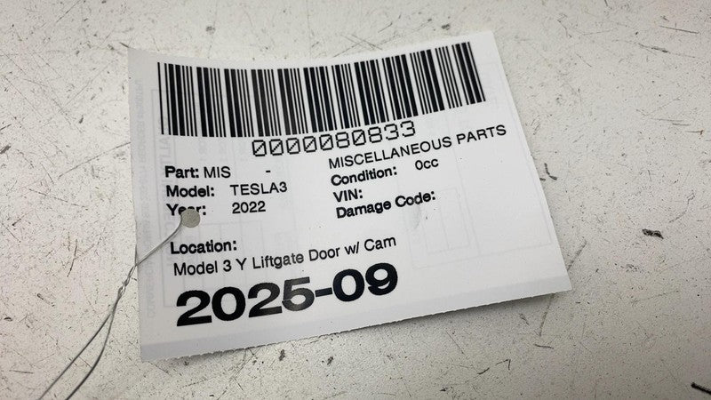 ⭕ 17-23 Model 3 Trunk Lid Liftgate Release Handle w/ Backup Camera 109