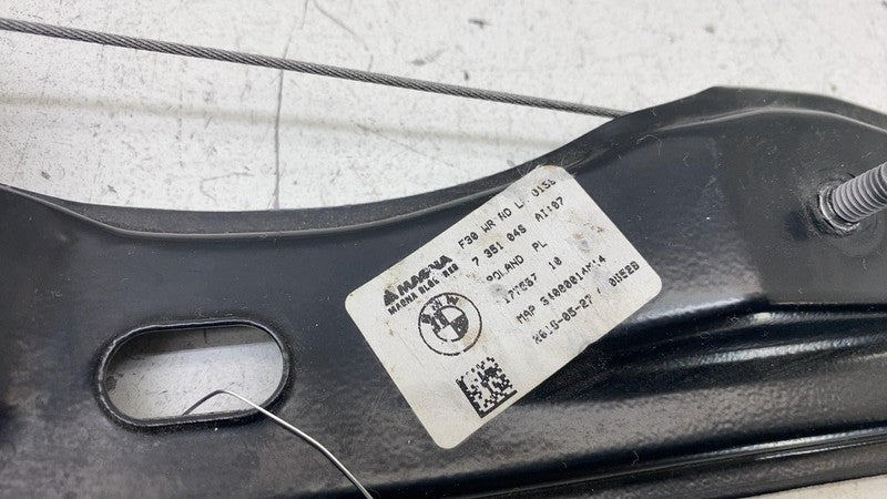 ⭕ 13-15 BMW F30 328 Rear Driver Side Door Window Regulator & Motor Lef