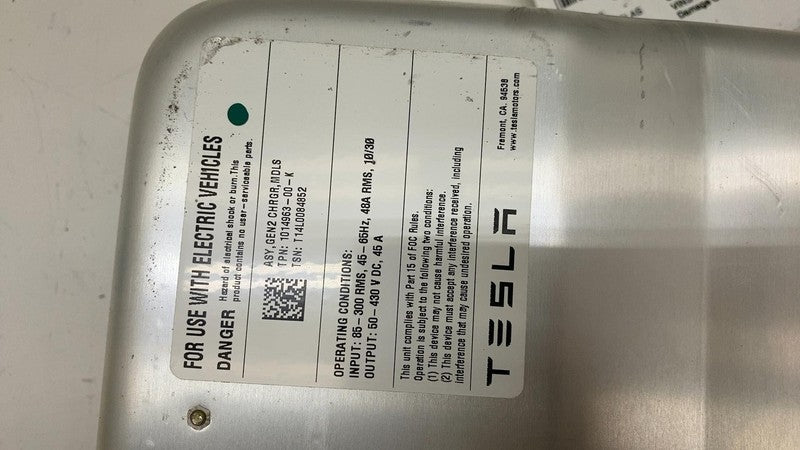 101496300K ⭕ 12-15 Tesla Model S MS Onboard Charger Module Charging Unit Gen 2 1014963-00-K