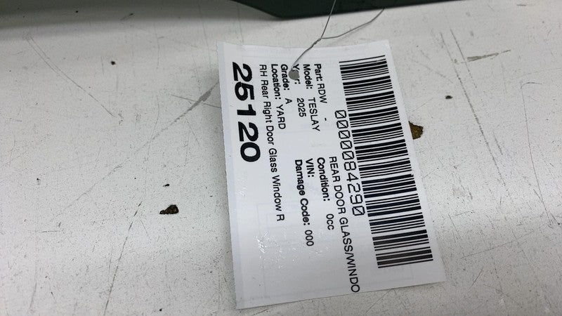 E9 43R-014553 ⭕ 2020-2024 Tesla Model Y MY Rear Passenger Side Door Window Glass Right RH Assy