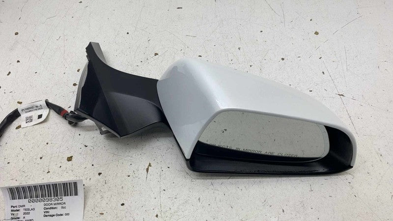 ⭕ 2021-2026 Tesla Model 3 Front Side Exterior Rear View Door Mirror Wh