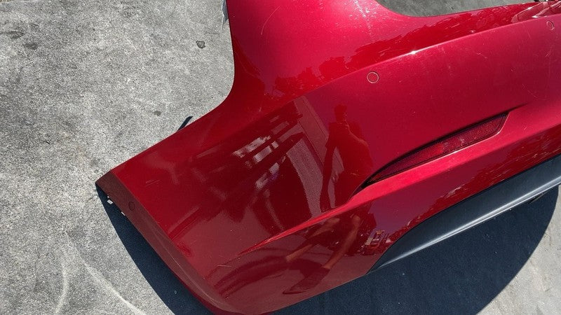 ⭕ 2017-2022 Tesla Model 3 Rear Bumper Cover w/ Park Sensor & Harness Red - PPMR