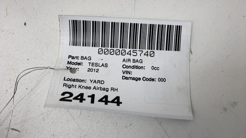 100526000E 2012-2015 Tesla Model S Passenger, Driver Knee Airbag LH & RH Fits either side
