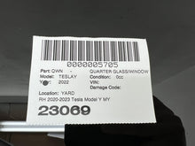 2020-2024 Tesla Model Y MY Rear Passenger Side Quarter QTR Window Glass Right RH