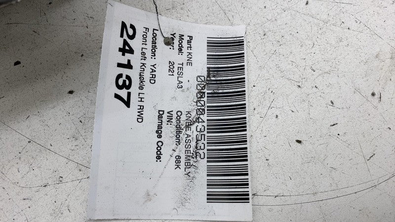 ⭕ 17-23 Model 3 Front Left Spindle Knuckle + Hub (150mm Non-Driven) 10