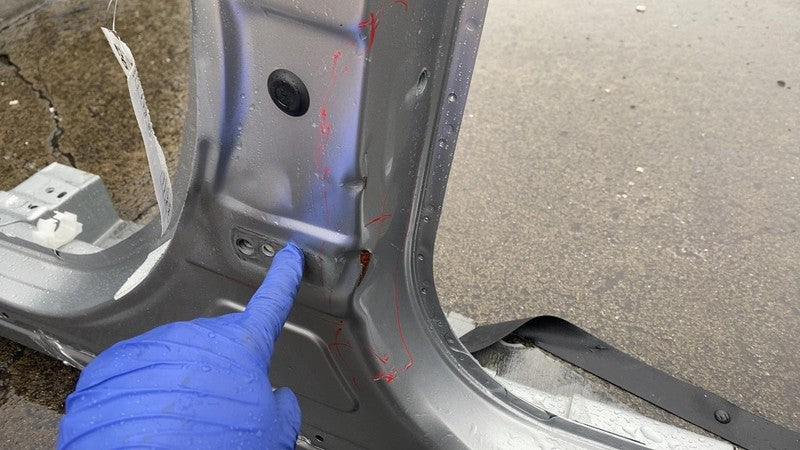 ⭕ 2023-2024 Toyota Prius Driver Side B-Pillar Structural Frame Cutout 