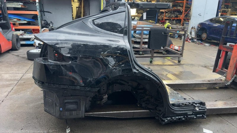 ⭕ 21-25 Model X Rear Left & Right Quarter Panel Structural Frame Cut Black PBSB