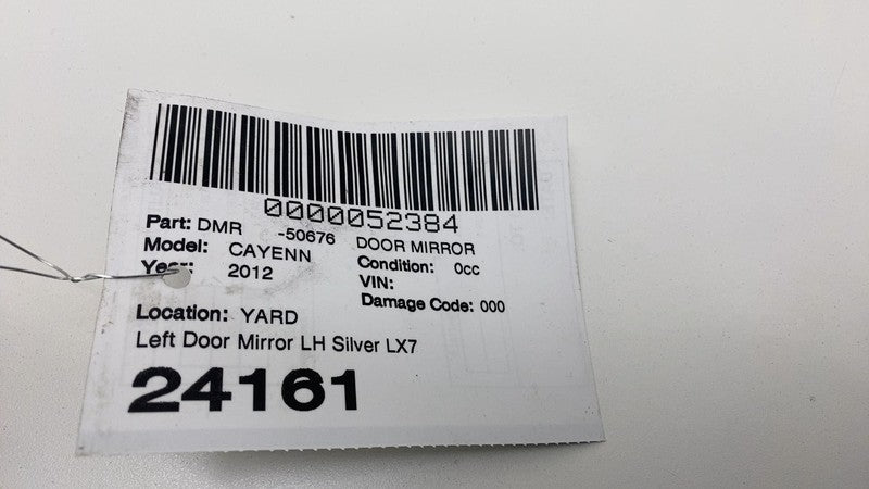 2011-2014 Porsche Cayenne Front Left Exterior Rear View Door Mirror Silver LX7W