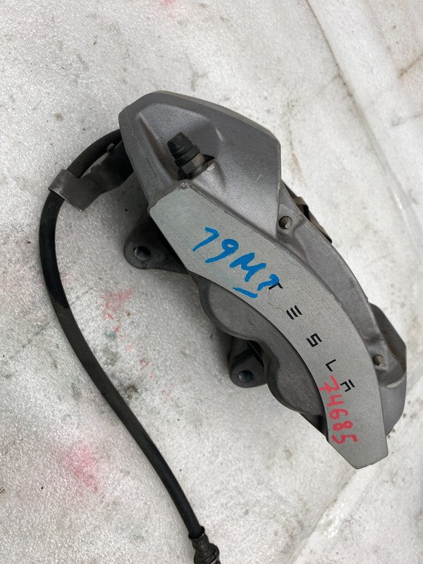 104462100D ⭕ 2017-2023 Model 3 Front Left Caliper w/ Brake Hose Line Left Base 1044621-00-D