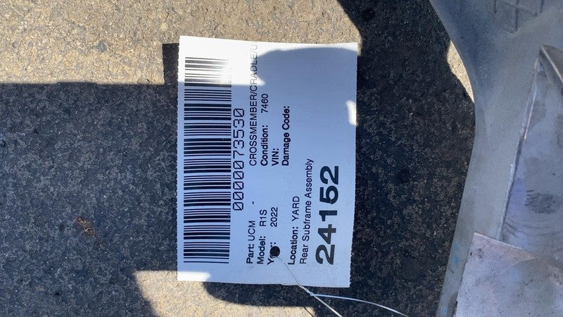 ⭕ 22-24 Rivian R1T R1S Rear Suspension Subframe Cradle Crossmember PT0