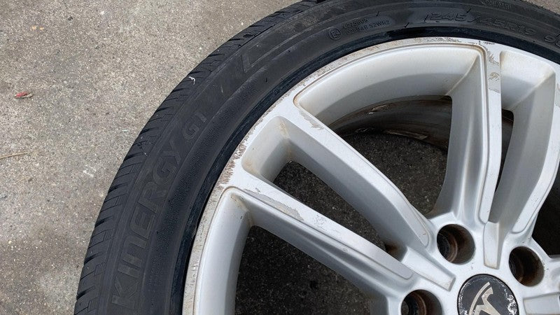 ⭕ 12-15 Model S MS Wheel Rim 19x8.0+40mm + Hankook Tire 245/45 R19 600