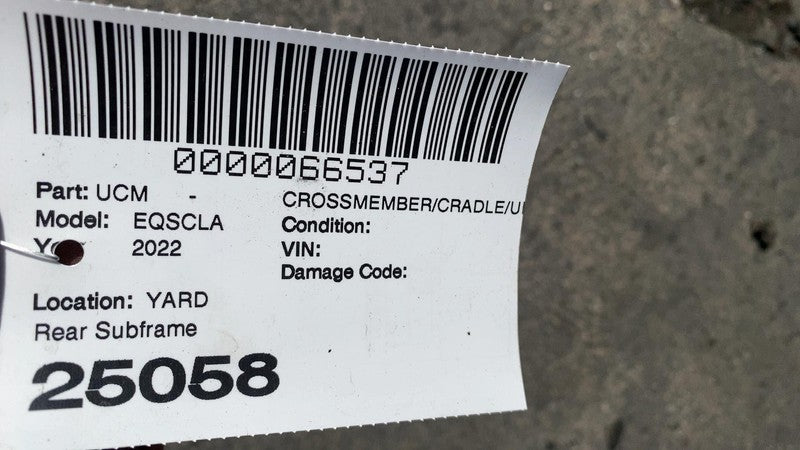 A2973521500 ⭕22-25 EQS 450+ V297 Rear Suspension Subframe Crossmember Cradle RWD A2973521500